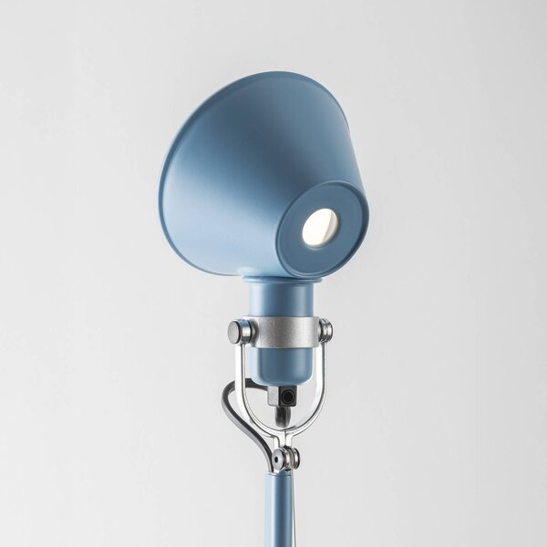 Artemide Lampa stołowa Tolomeo Micro, niebieski, biuro, aluminium, design