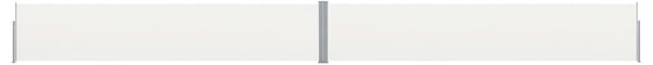 Wysuwana markiza boczna na taras, 140x1200 cm, kremowa
