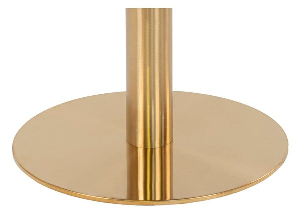 Okrągły stół z blatem w dekorze marmuru ø 90 cm Bolzano – House Nordic