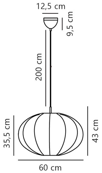 Nordlux Lampa wisząca Aeron, możliwość ściemniania, biały / opal, sypialnia, tkanina / materiał / jedwab