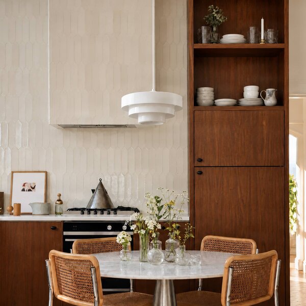 Lampa wisząca Tivra Lindby, możliwość ściemniania, biały / opal, salon / jadalnia, metal, design