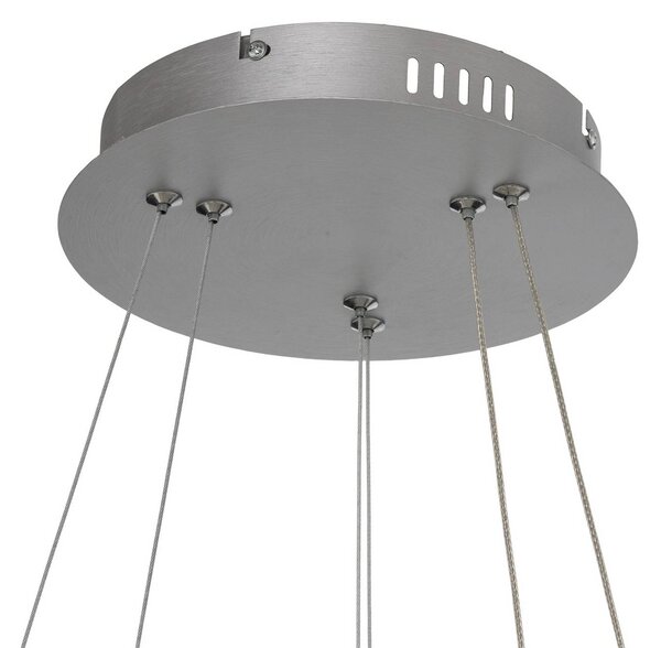 Lampa wisząca Gala Milagro Lighting, chromowy / srebrny, salon / jadalnia, metal, nowoczesny