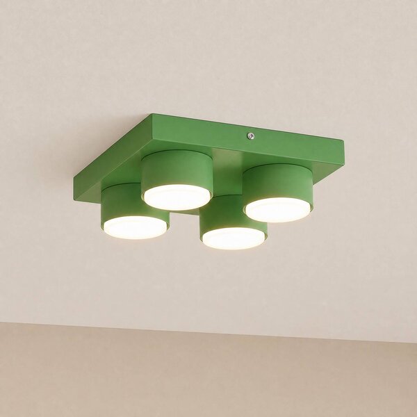 Lampa sufitowa Brix TK Lighting, możliwość ściemniania, zielony, salon / jadalnia, metal, nowoczesny