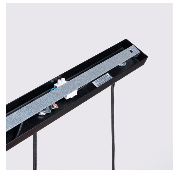 Czarna lampa wisząca Gleam – Sollux