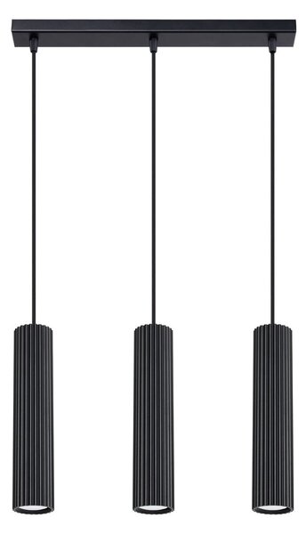 Czarna lampa wisząca Gleam – Sollux