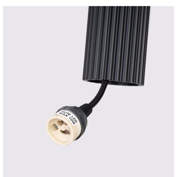 Czarna lampa wisząca Gleam – Sollux