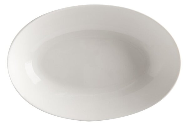 Biały porcelanowy głęboki talerz Maxwell & Williams Basic, 25x17 cm