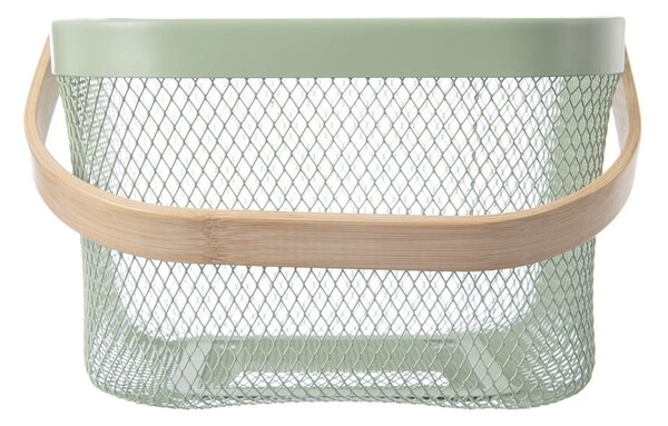 Metalowy koszyk druciany 24,5x24,5x30 cm Greenish – Orion