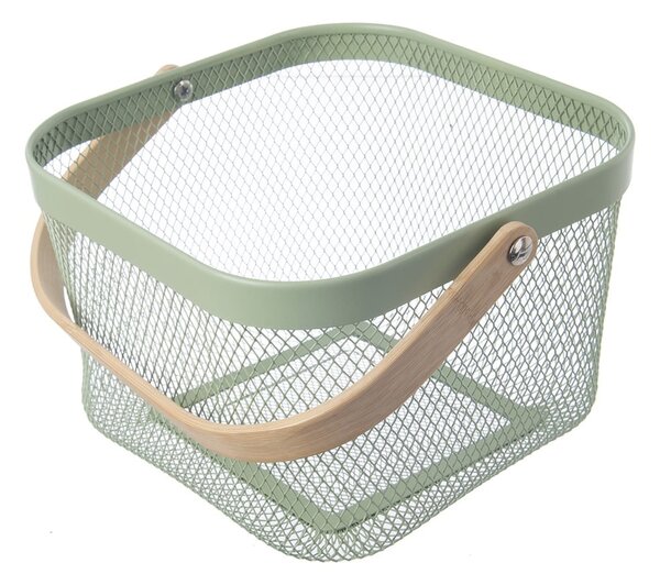 Metalowy koszyk druciany 24,5x24,5x30 cm Greenish – Orion