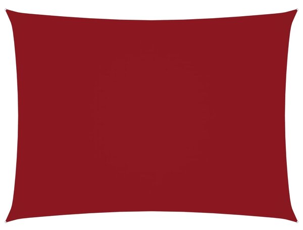 Prostokątny żagiel ogrodowy, tkanina Oxford, 2x4 m, czerwony