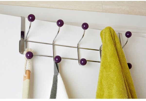 Bordowo-srebrny metalowy wieszak na drzwi 41 cm – Premier Housewares