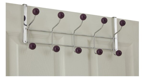 Bordowo-srebrny metalowy wieszak na drzwi 41 cm – Premier Housewares