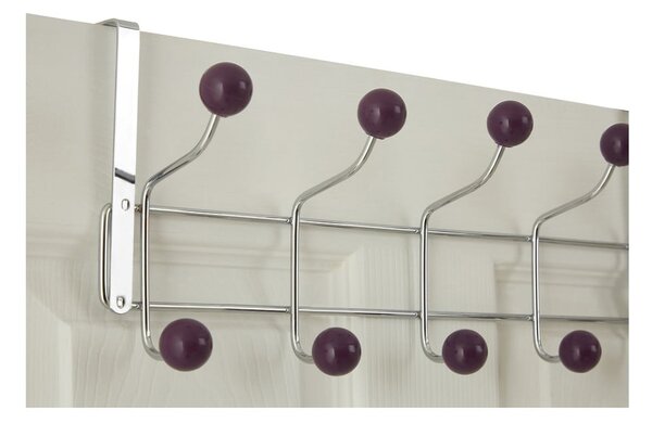 Bordowo-srebrny metalowy wieszak na drzwi 41 cm – Premier Housewares