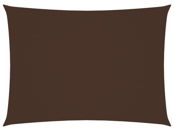 Prostokątny żagiel ogrodowy, tkanina Oxford, 4x5 m, brązowy