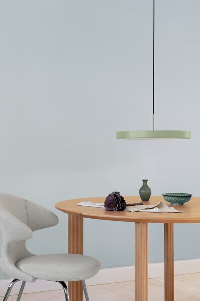 Jasnozielona lampa wisząca LED z metalowym kloszem ø 43 cm Asteria Medium – UMAGE