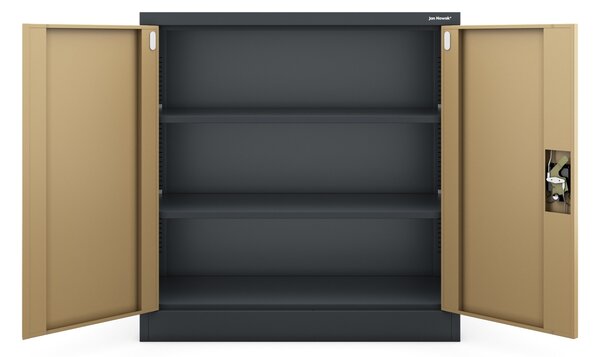 Szafka biurowa Eco Design Beata 90x40x93 cm antracyt/orzech