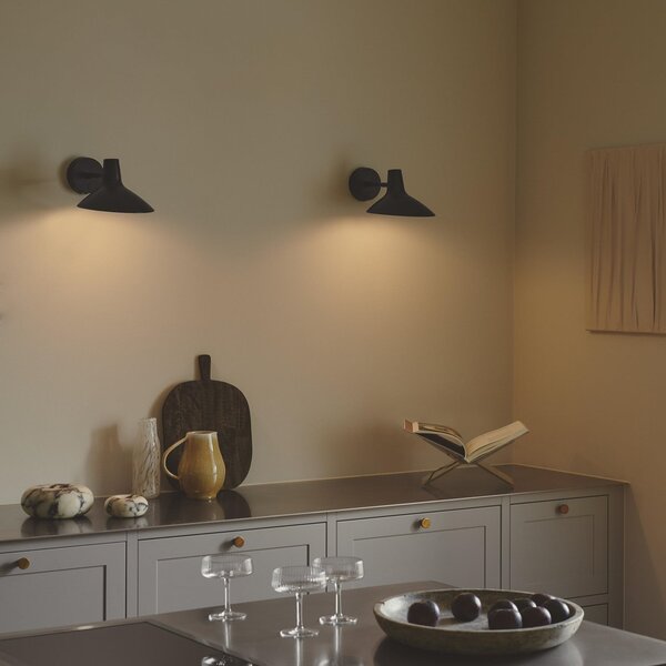 Lampa Ścienna DFTP by Nordlux, Darci Short, czarny, salon, metal, skandynawski