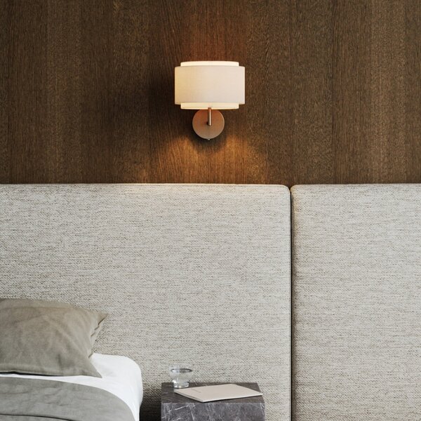 Lampa Ścienna DFTP by Nordlux, Takai, beżowy, sypialnia, tkanina | tekstylia, design
