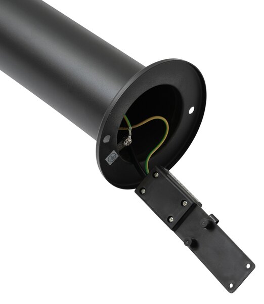 Nowoczesna lampa zewnętrzna czarna 80 cm IP44 z LED - Roxy