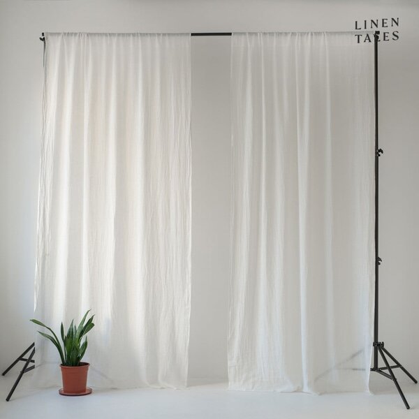 Biała firanka 130x170 cm Daytime – Linen Tales