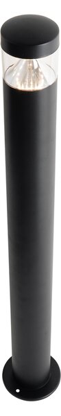 Nowoczesna lampa zewnętrzna czarna 80 cm IP44 z LED - Roxy