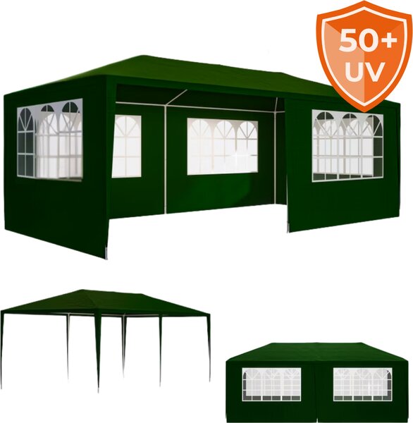 Namiot imprezowy NEAPOL, 3x6m, zielona