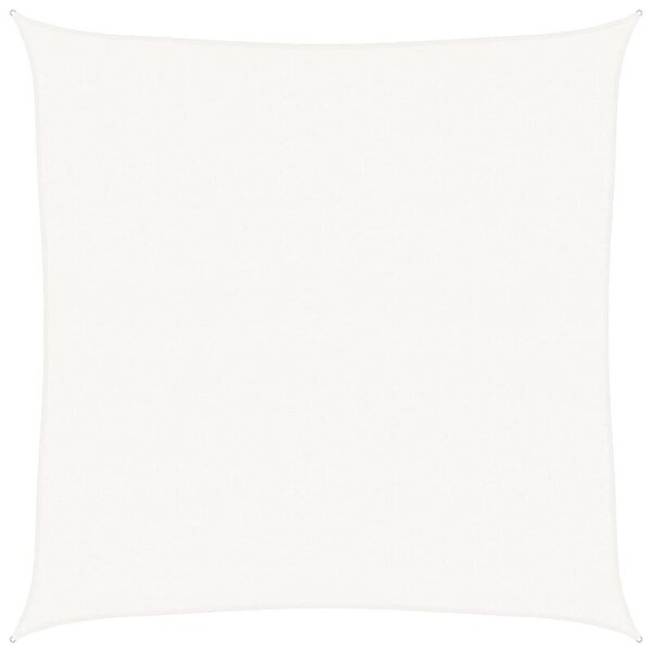 Żagiel przeciwsłoneczny, 160 g/m², biały, 5x5 m, hdpe