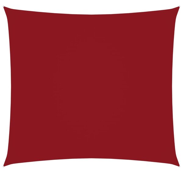 Kwadratowy żagiel ogrodowy, tkanina Oxford, 3,6x3,6 m, czerwony