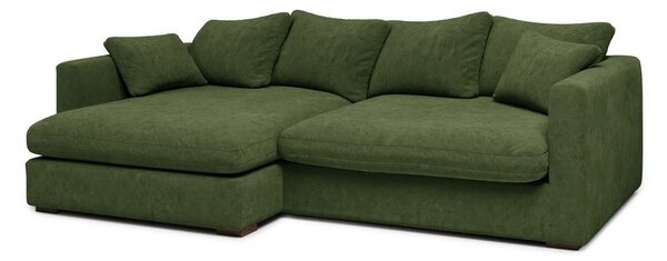 Ciemnozielony narożnik (lewostronny) Comfy – Scandic