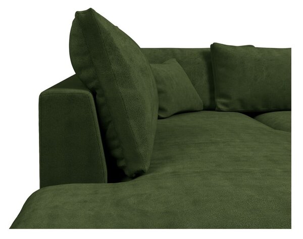 Ciemnozielony narożnik (lewostronny) Comfy – Scandic