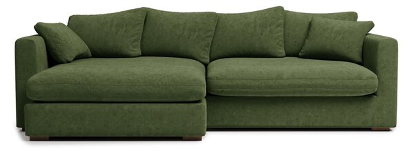 Ciemnozielony narożnik (lewostronny) Comfy – Scandic