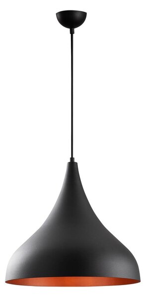 Czarna lampa wisząca z metalowym kloszem ø 41 cm Sağlam – Opviq lights