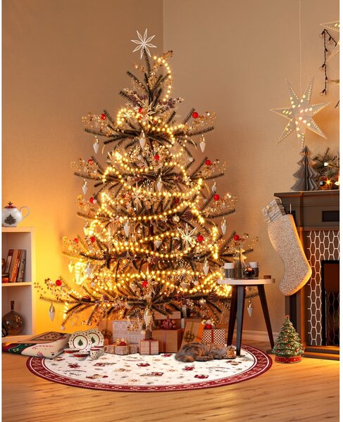 Czerwony okrągły dywan z mieszanki bawełny ze świątecznym motywem ø 160 cm Toy's Delight Red Christmas – Villeroy&Boch