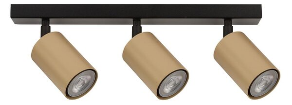 Sigma Oświetlenie punktowe ZOOM 3xGU10/25W/230V czarny/gold SI0187
