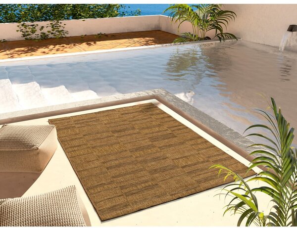 Brązowy dywan odpowiedni na zewnątrz 120x170 cm Guinea Natural – Universal
