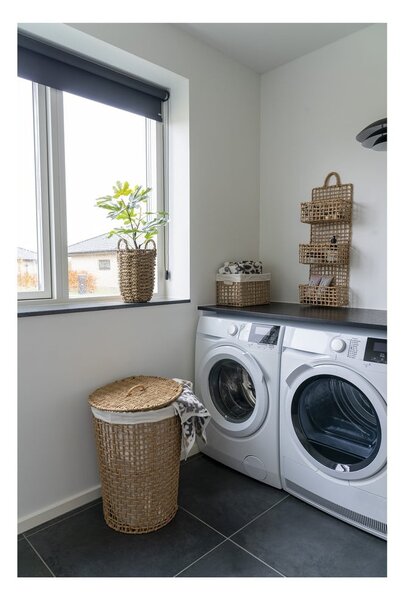 Papierowy kosz na pranie w naturalnym kolorze 77 l Pomal – House Nordic