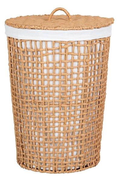 Papierowy kosz na pranie w naturalnym kolorze 77 l Pomal – House Nordic