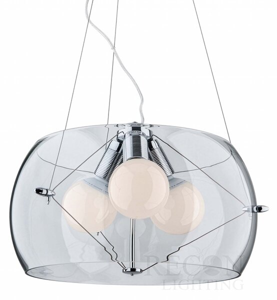 Lampa Andromeda sufitowa wisząca przezroczysta kula