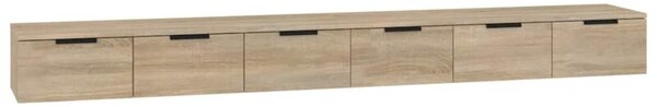 Szafki wiszące, 2 szt., dąb sonoma, 102x30x20 cm