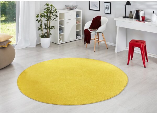 Żółty okrągły dywan ø 133 cm Fancy – Hanse Home