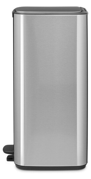 Stalowy kosz na śmieci z pedałem w kolorze matowego srebra 30 l Bo – Brabantia