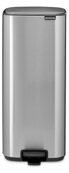 Stalowy kosz na śmieci z pedałem w kolorze matowego srebra 30 l Bo – Brabantia