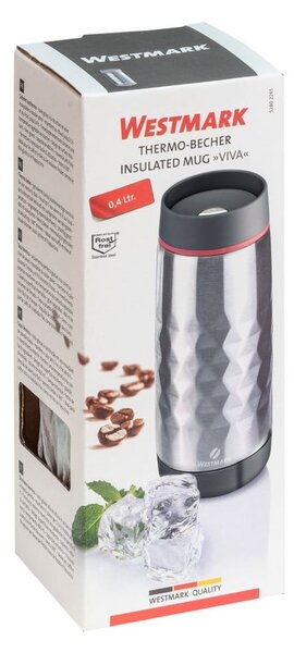 Jasnoszary kubek termiczny 400 ml Viva – Westmark