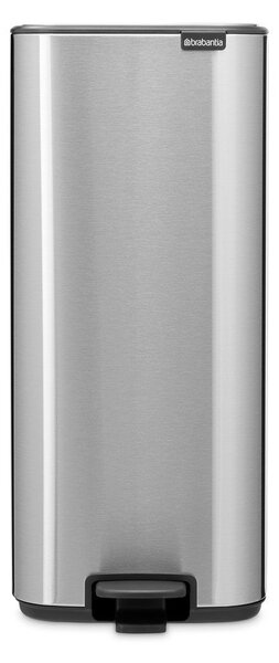 Stalowy kosz na śmieci z pedałem w kolorze matowego srebra 30 l Bo – Brabantia