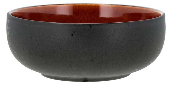 Czarna/w bursztynowym kolorze kamionkowa miska na ramen Gastro Black/Amber – Bitz