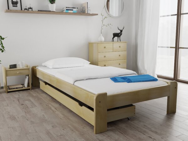 Łóżko ADA 120 x 200 cm, sosna Stelaż: Ze stelażem listwowym elastycznym, Materac: Bez materaca