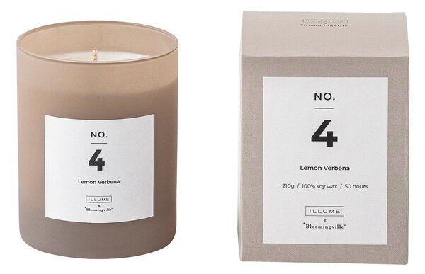 Zapachowa świeca czas palenia 50 h No. 4 Lemon Verbena – ILLUME x Bloomingville