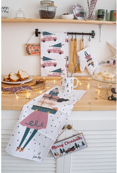 Bawełniane ścierki zestaw 2 szt. ze świątecznym motywem 50x70 cm A Lots of Gifts – Butter Kings