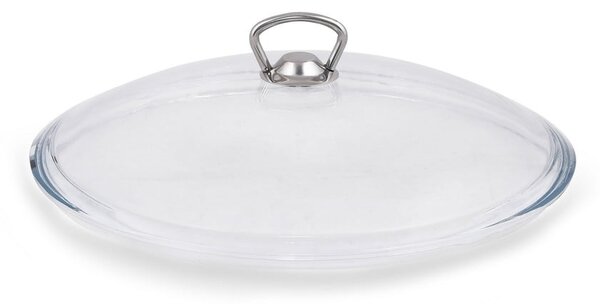 Różowy niski aluminiowy garnek z pokrywką Güral Porselen Classic, ø 30 cm