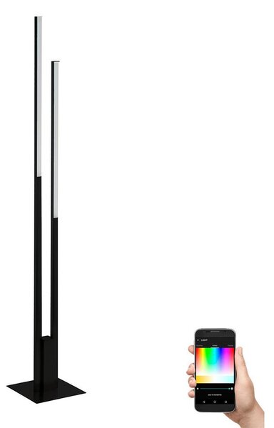 Eglo Eglo 900082 - LED RGBW Ściemniana lampa stojąca FRAIOLI-Z2xLED/16W/230V czarna EG900082